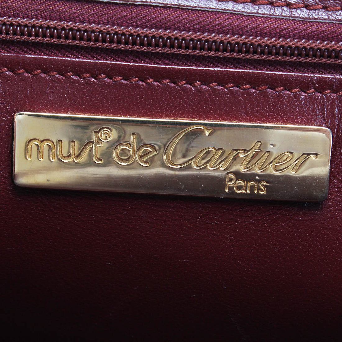 Must De Cartier Leather Shoulder Bag