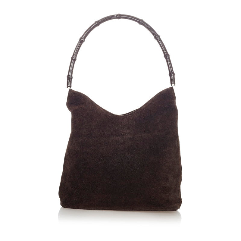 Bamboo Suede Shoulder Bag 001 3244