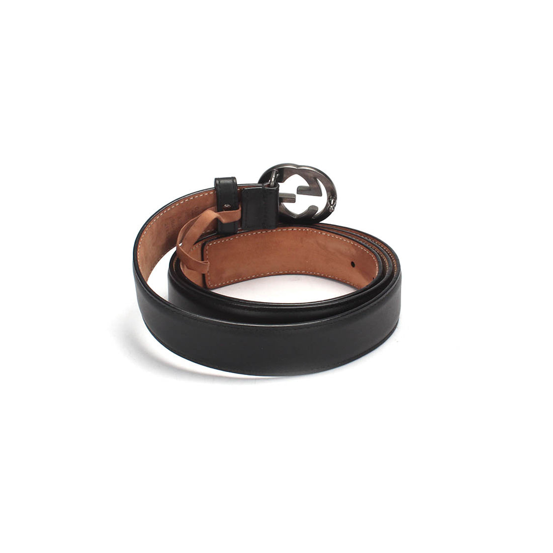 Interlocking G Leather Belt 403959