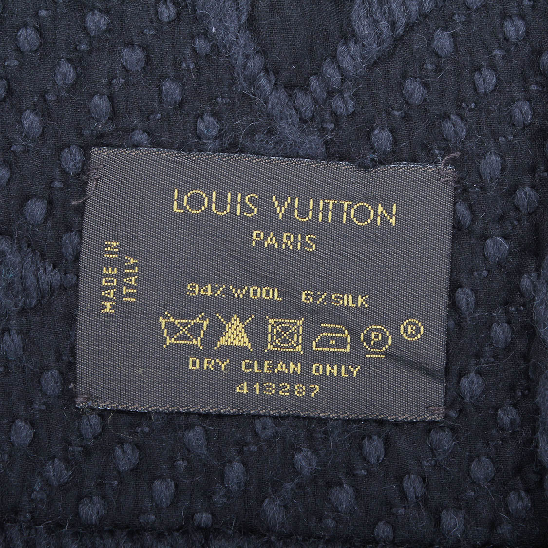 Wool Silk Logomania Scarf 413287 – LuxUness