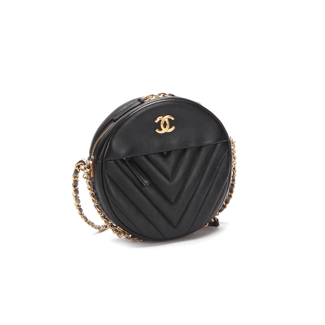 Round as Earth Chevron Crossbody Bag