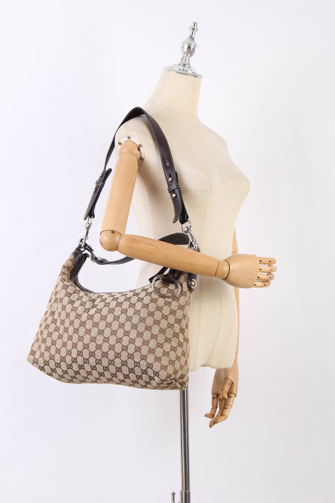 GG Canvas Icon Bit Hobo Bag