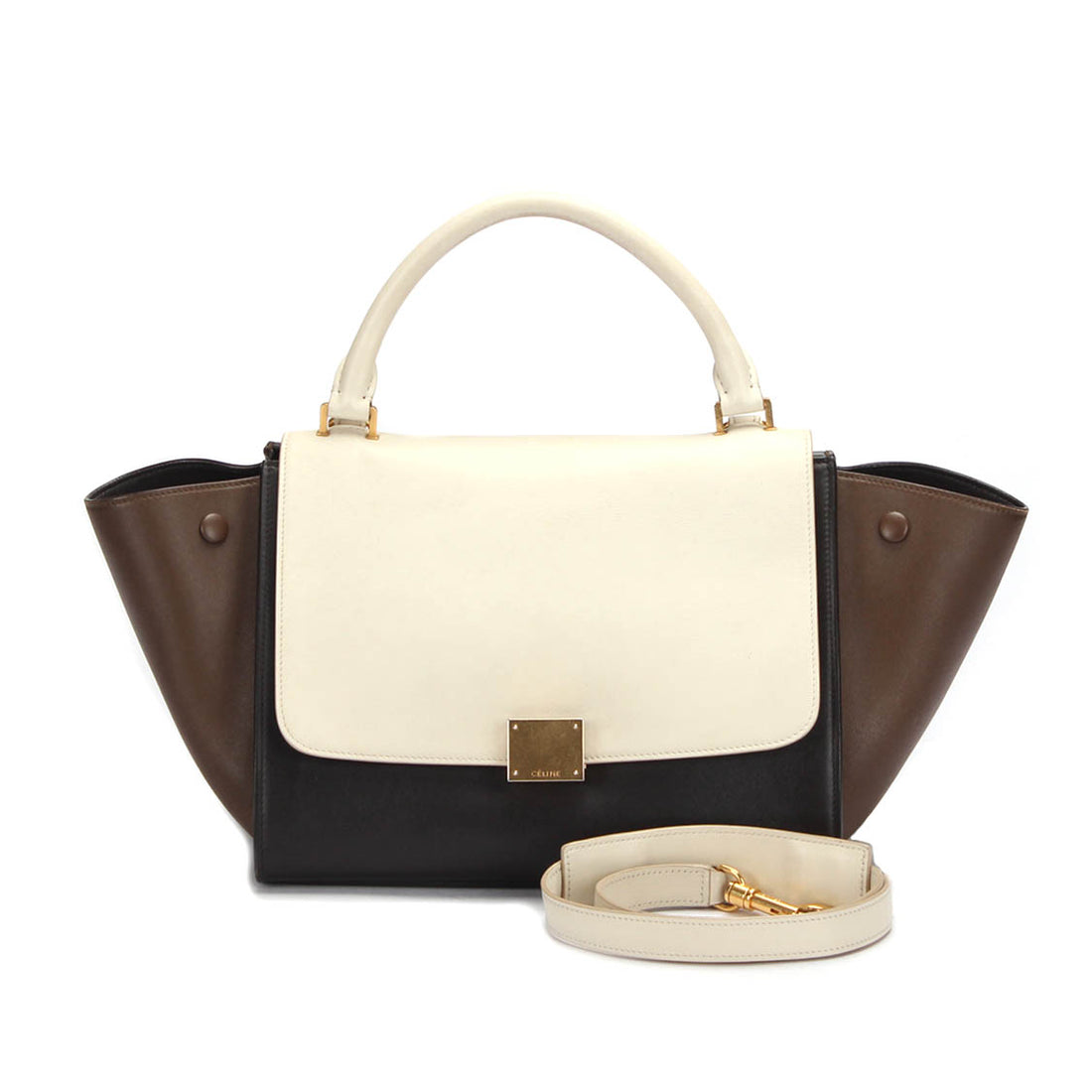 Trapeze Leather Shoulder Bag