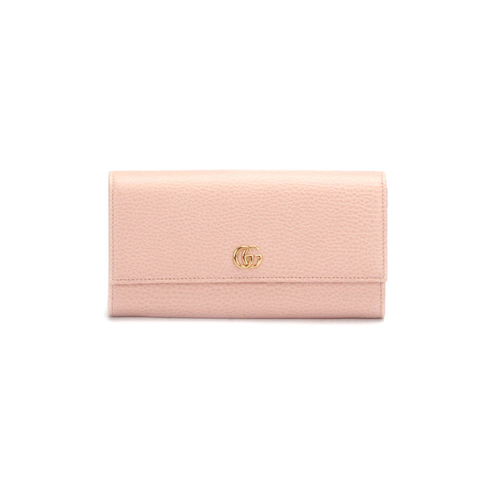 GG Marmont Leather Continental Wallet 456116