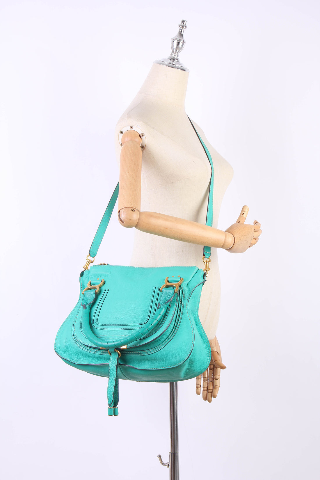 Leather Marcie Shoulder Bag