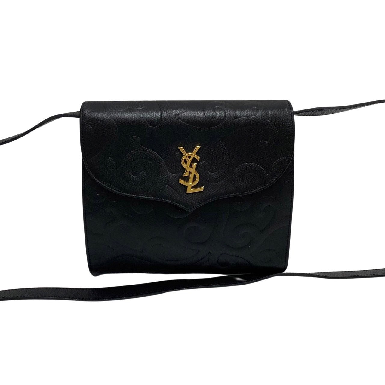 Vintage Arabesque Leather Crossbody Bag 92519