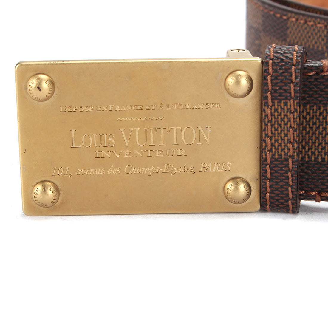 Damier Ebene Inventeur Belt