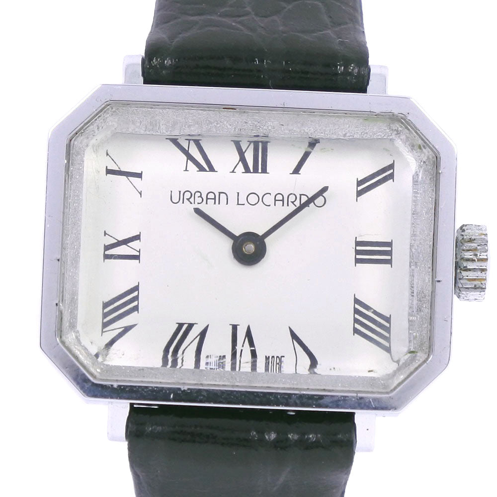 Other  Urban Locarno Hand-winded Stainless Steel & Leather Watch with White Dial for Ladies [Used, Rank B] Metal Other in Fair condition