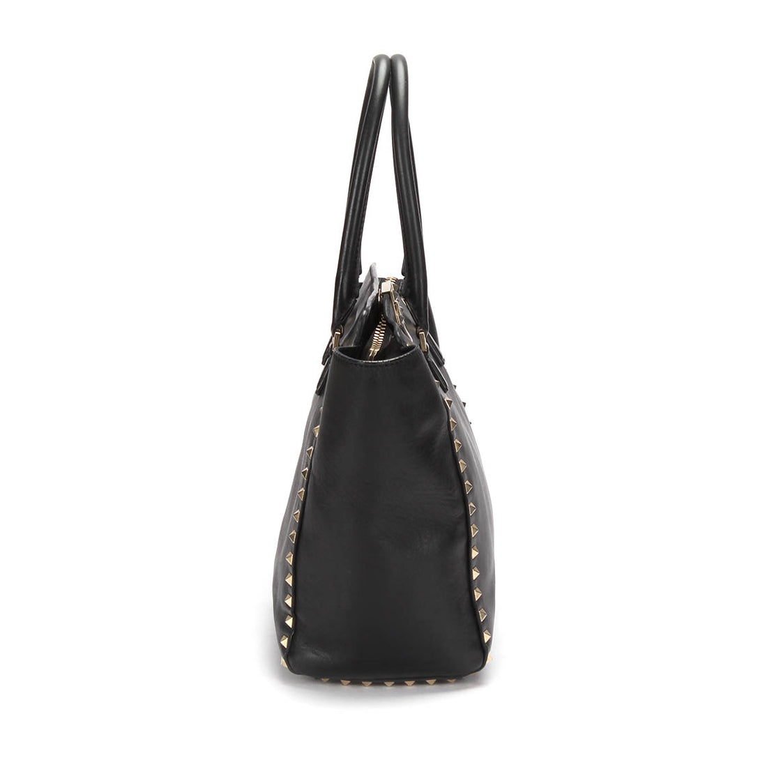 Rockstud Leather Tote Bag