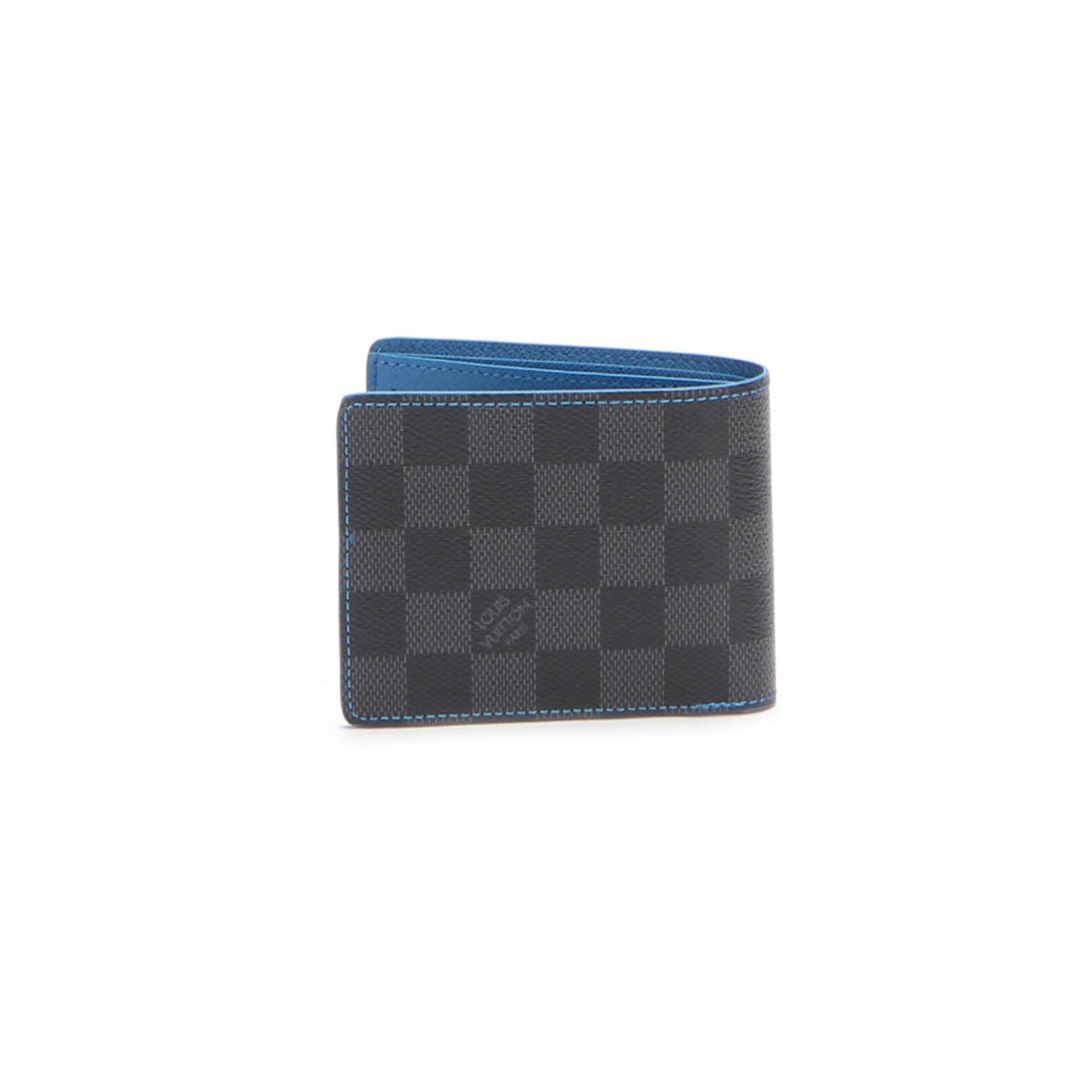 Buy Louis Vuitton Damier Graphite Canvas Blue Slender Wallet N64033 at