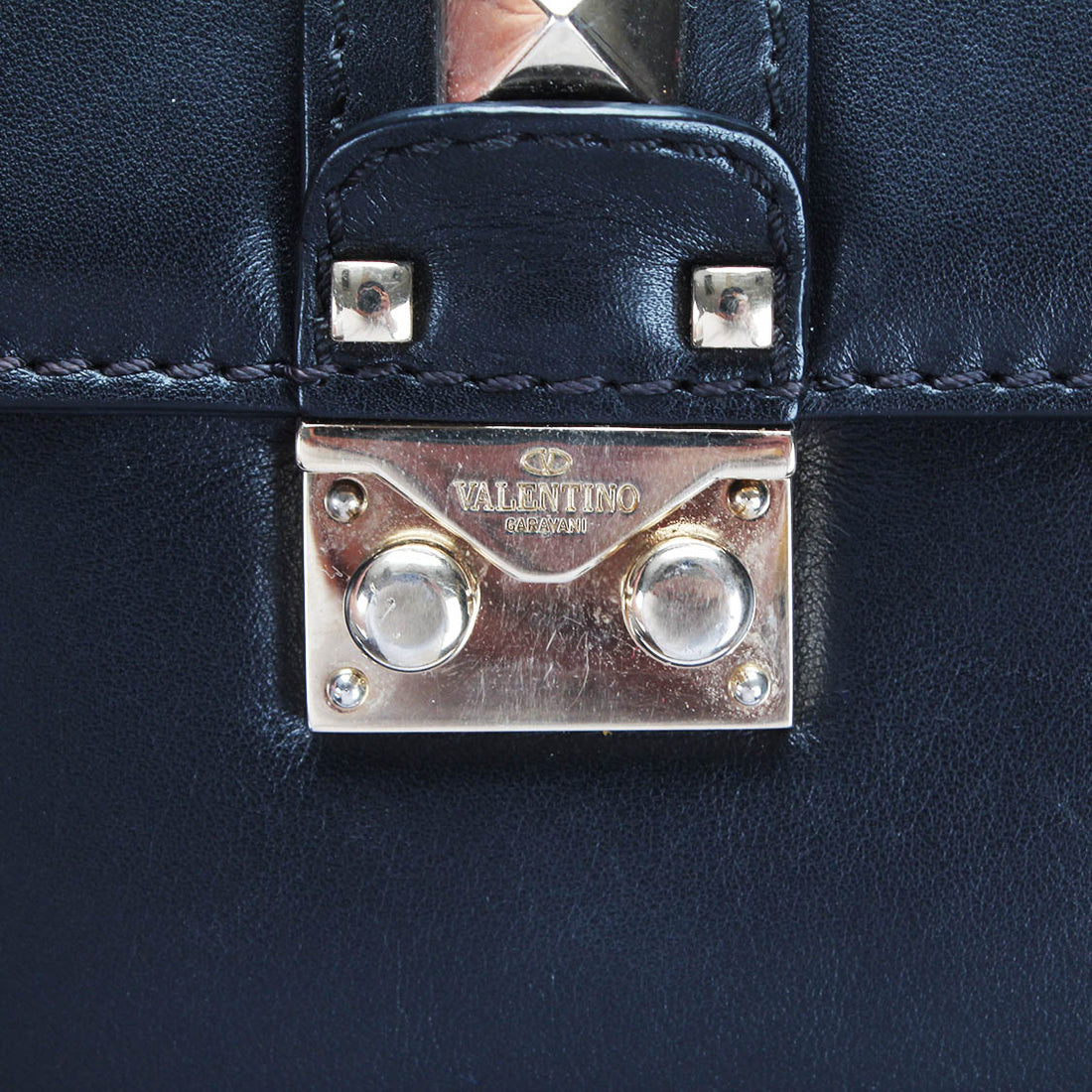 Glamlock Leather Crossbody Bag