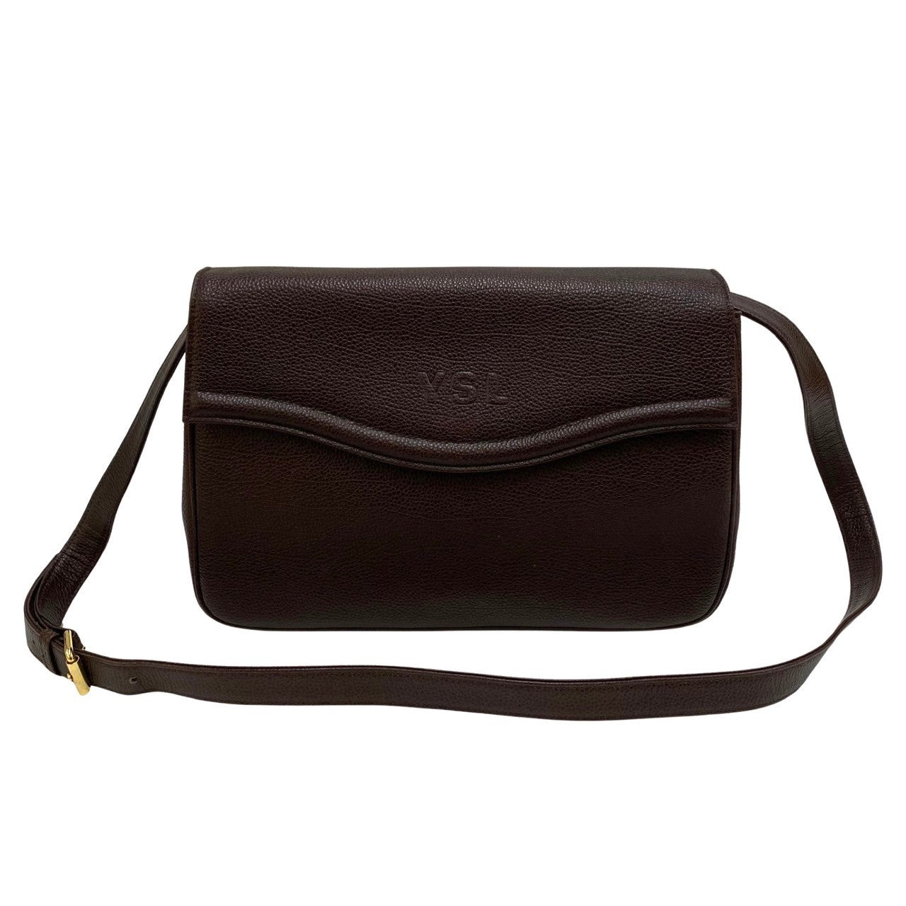 Leather Flap Crossbody Bag  42714