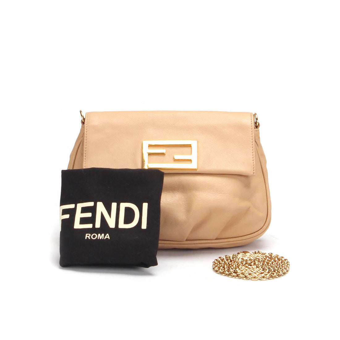 Fendista Leather Pochette Crossbody Bag 8M0276