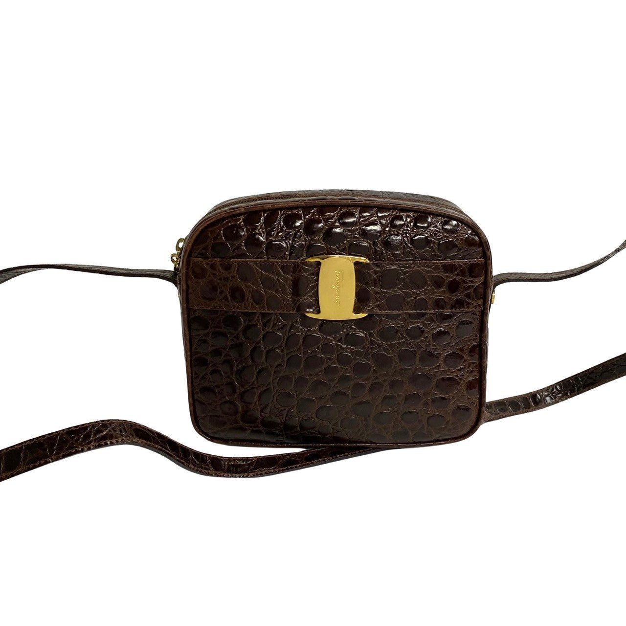 Leather Vara Bow Crossbody Bag DB-21 3096
