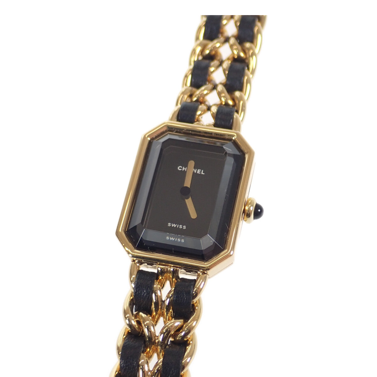 Chanel  Chanel Women's Premiere Watch H0001 in Black and Gold, Leather Strap, Black Quartz Dial, Size L (Pre-owned) H0001 in Good condition
