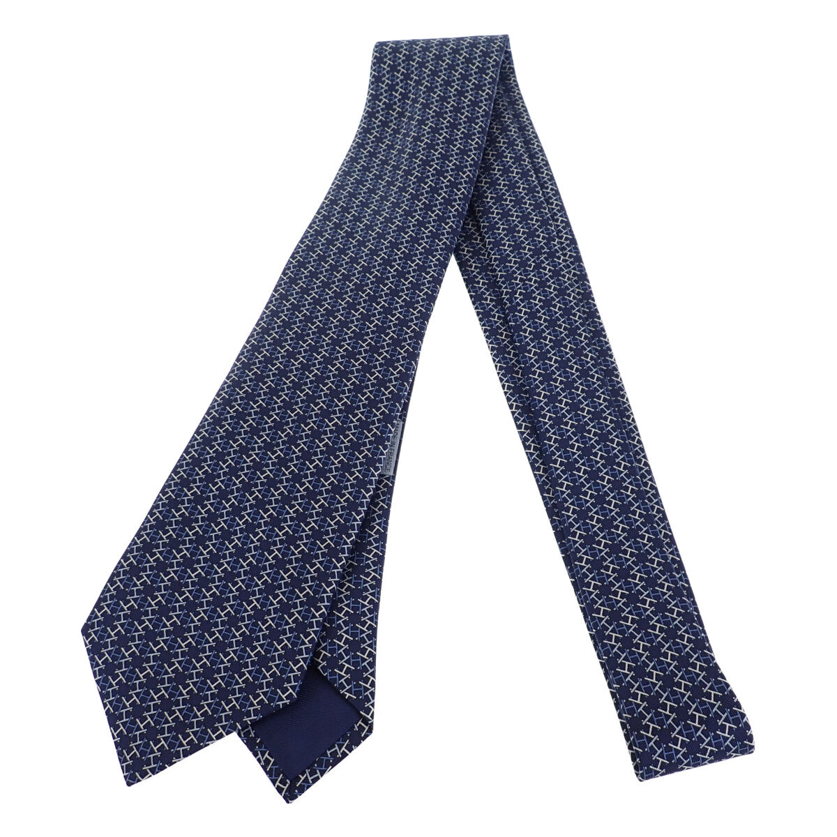 Magnetic H Weave Silk Necktie  606163UA