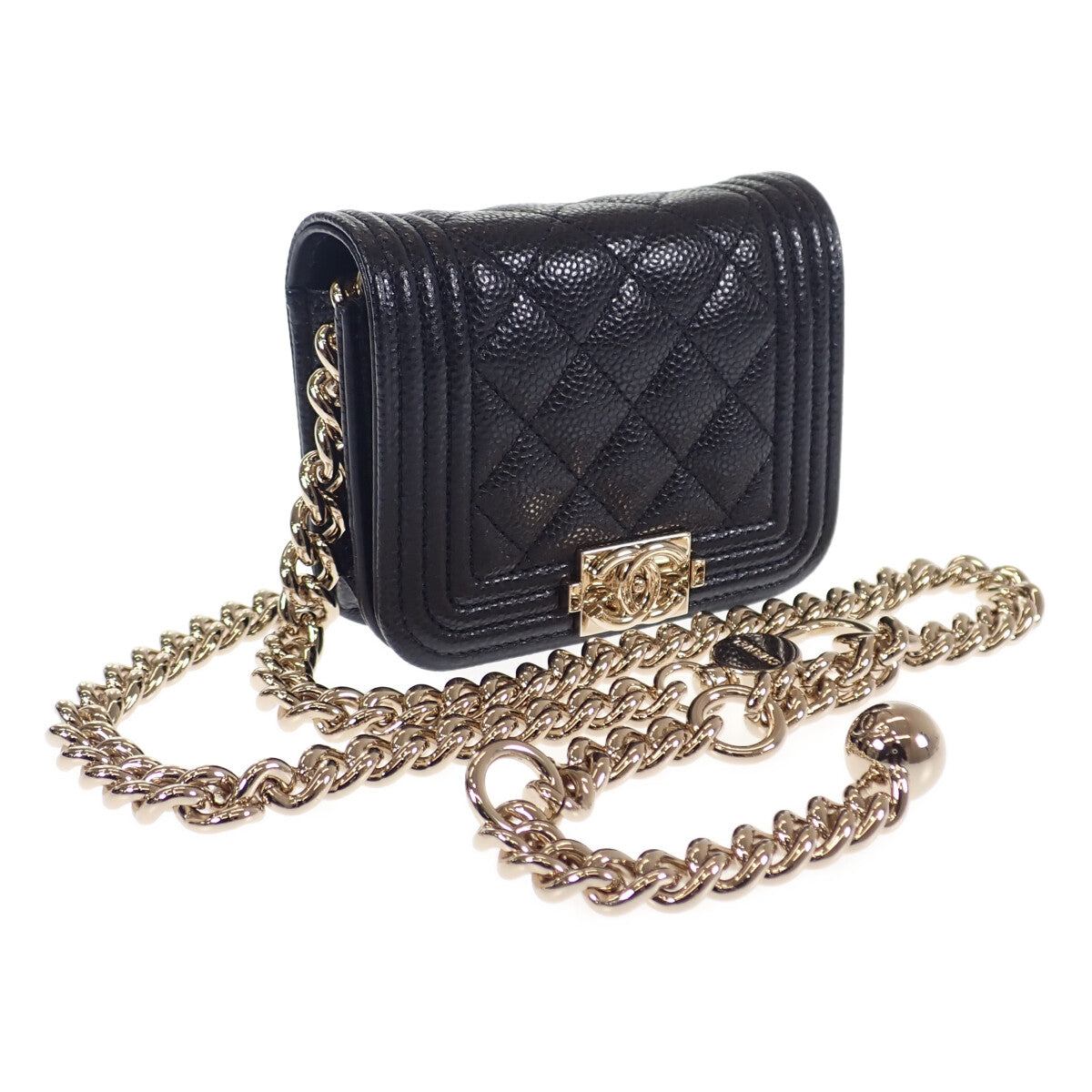 Chanel CC Caviar Boy Belt Bag  Leather Belt Bag AP2302 B06291 94305 in Excellent condition