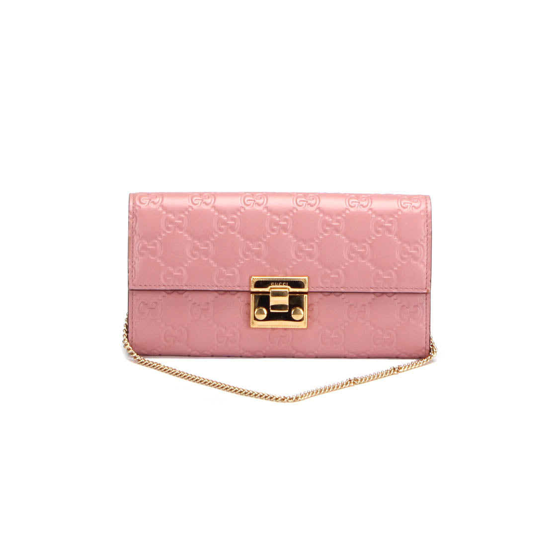 Guccissima Padlock Wallet on Chain 453506