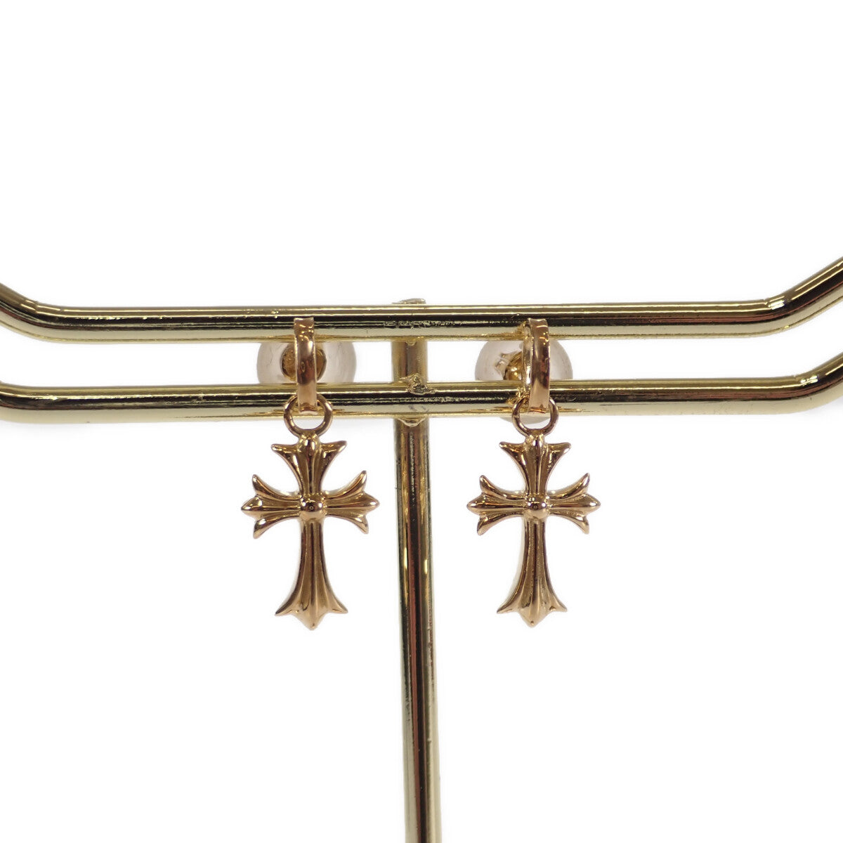 [LuxUness] 18K Cross Swing Earrings  Metal Earrings in Excellent condition