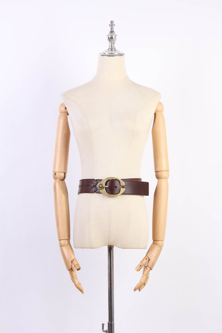 Wide Leather Belt