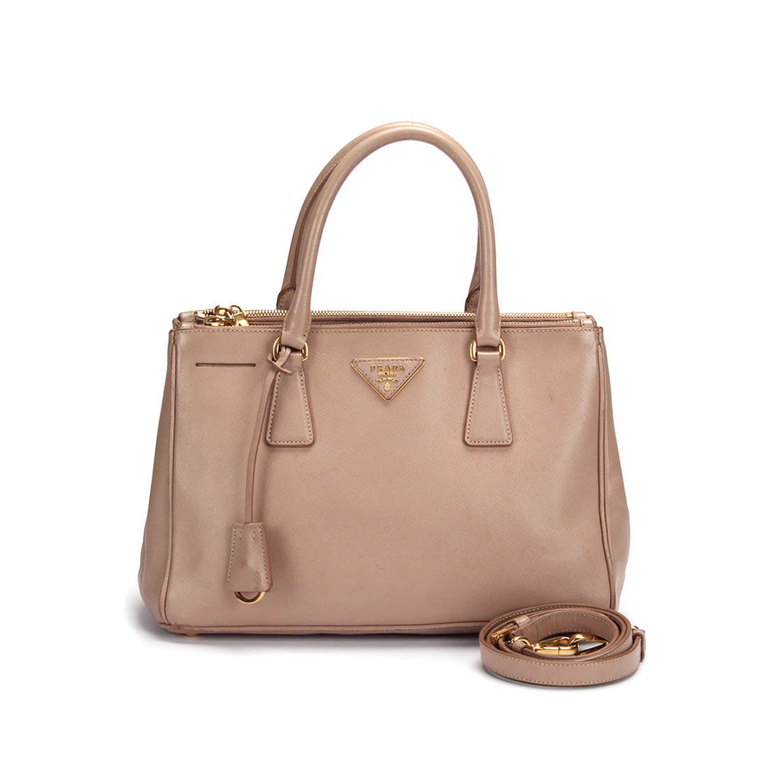 Saffiano Double Zip Galleria Tote Bag