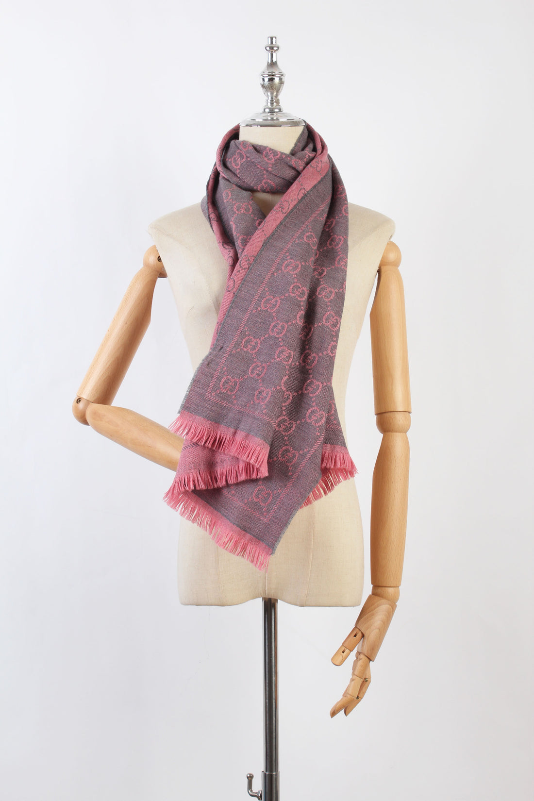 GG Wool and Silk Scarf