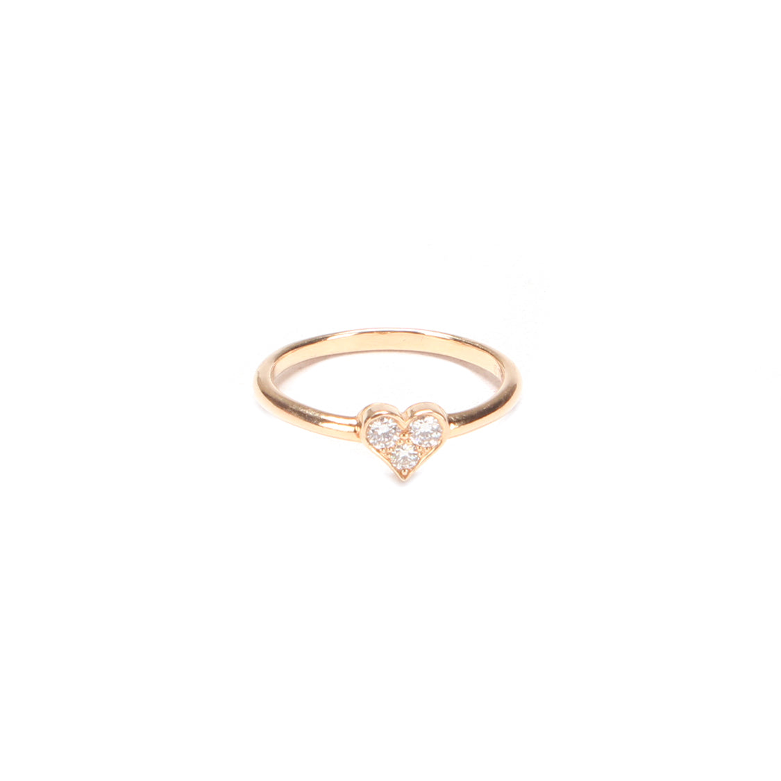 18K Hearts Diamond Ring