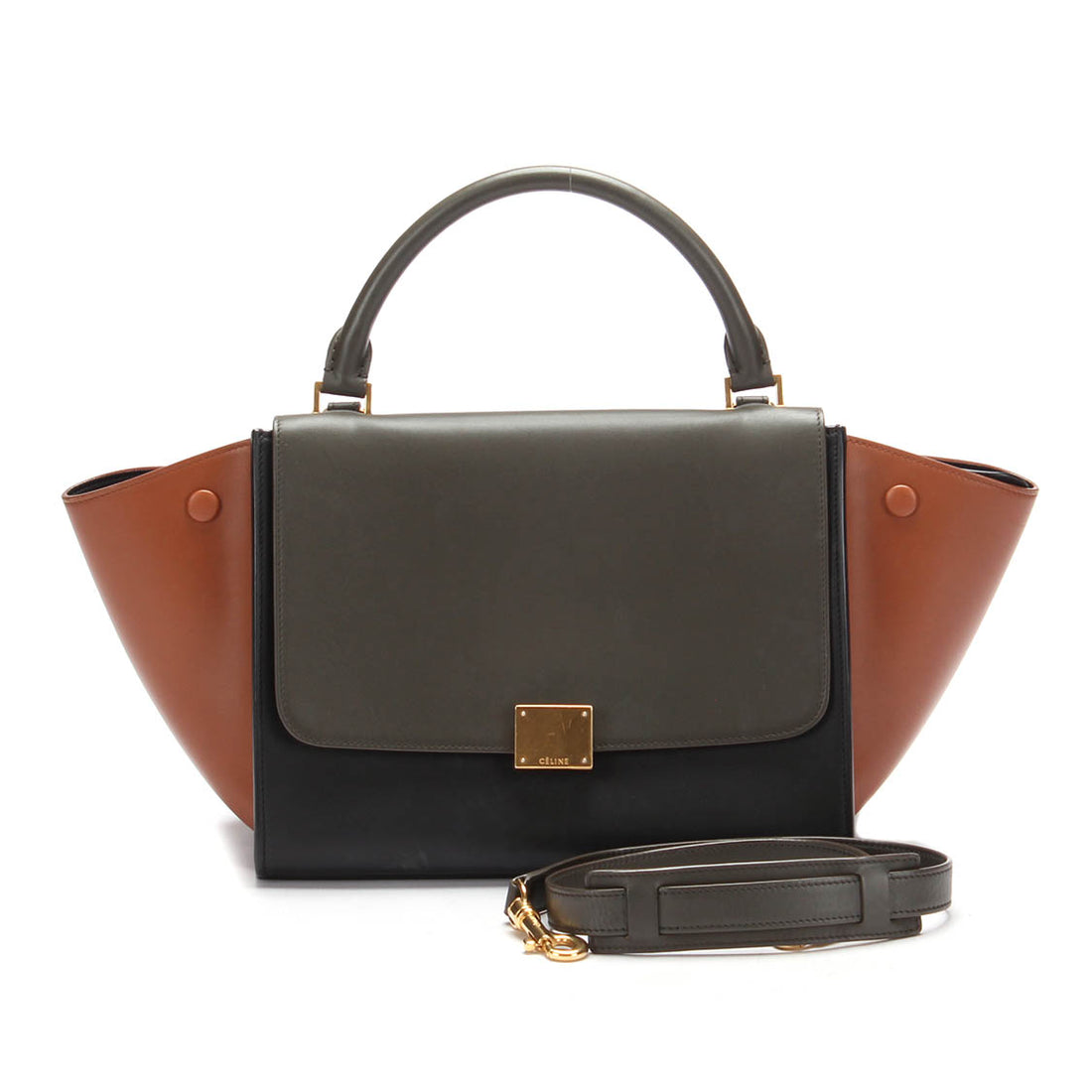 Trapeze Leather Shoulder Bag