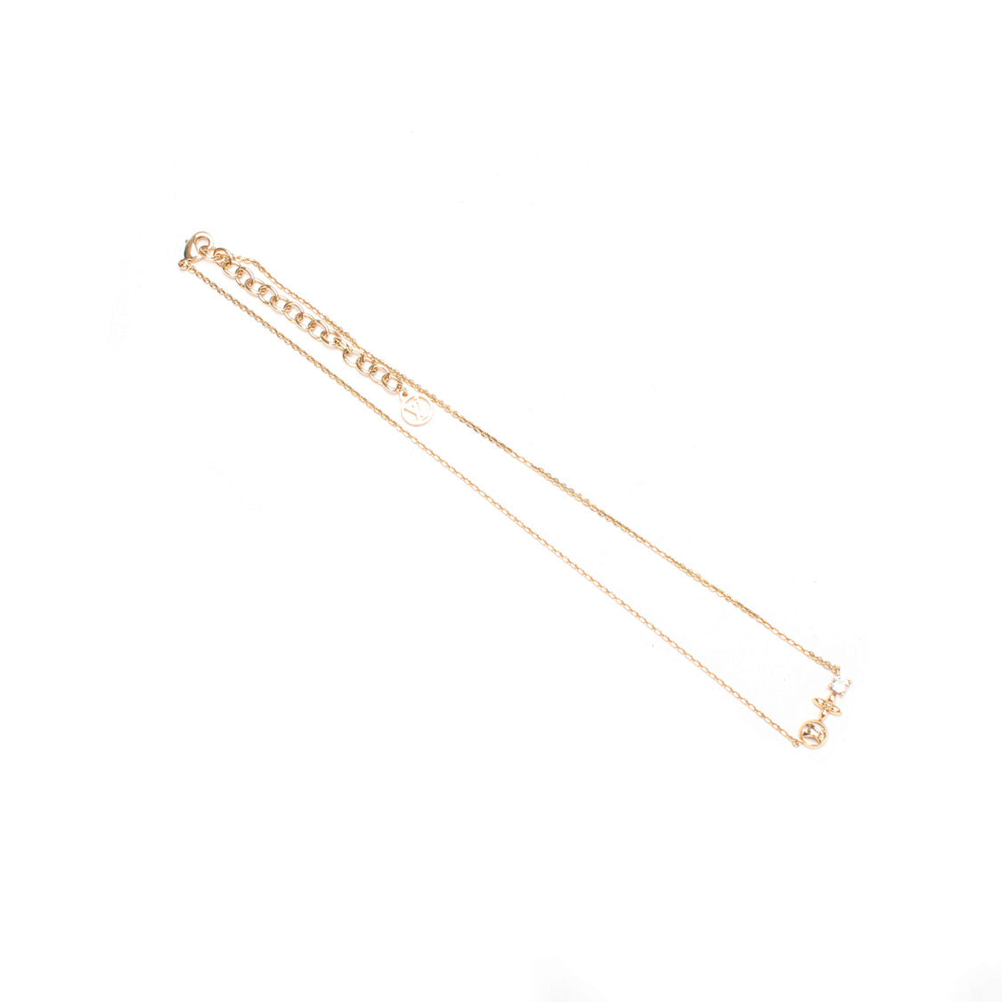 Louis Vuitton Idylle Blossom LV Pendant Necklace M00368 Golden