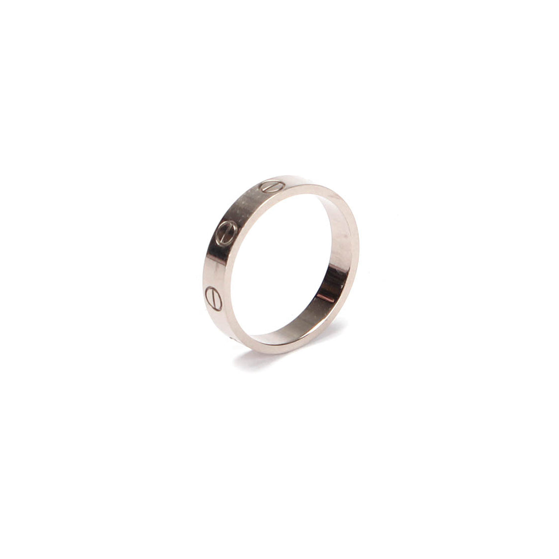 18K White Gold Love Ring