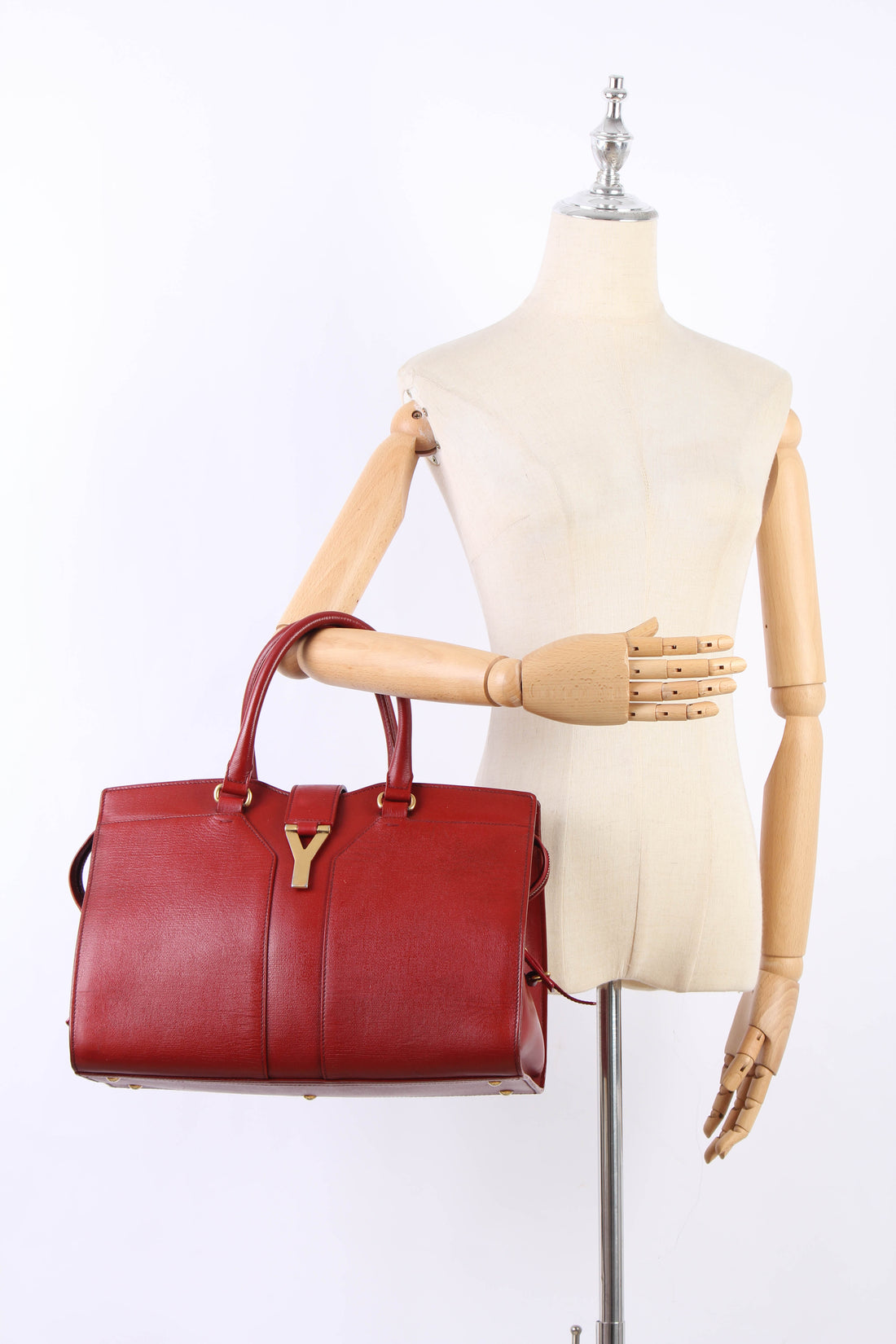 Leather Y Cabas Bag