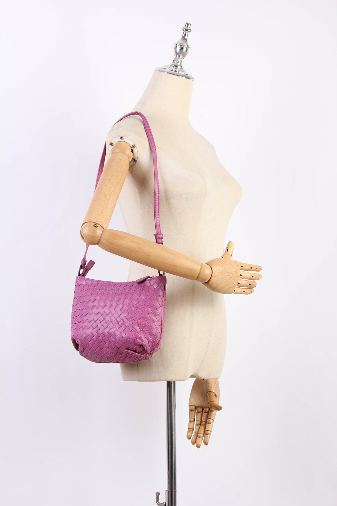 Intrecciato Leather Shoulder Bag