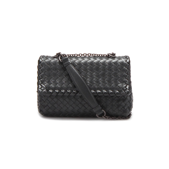 Intrecciato Leather Chain Bag