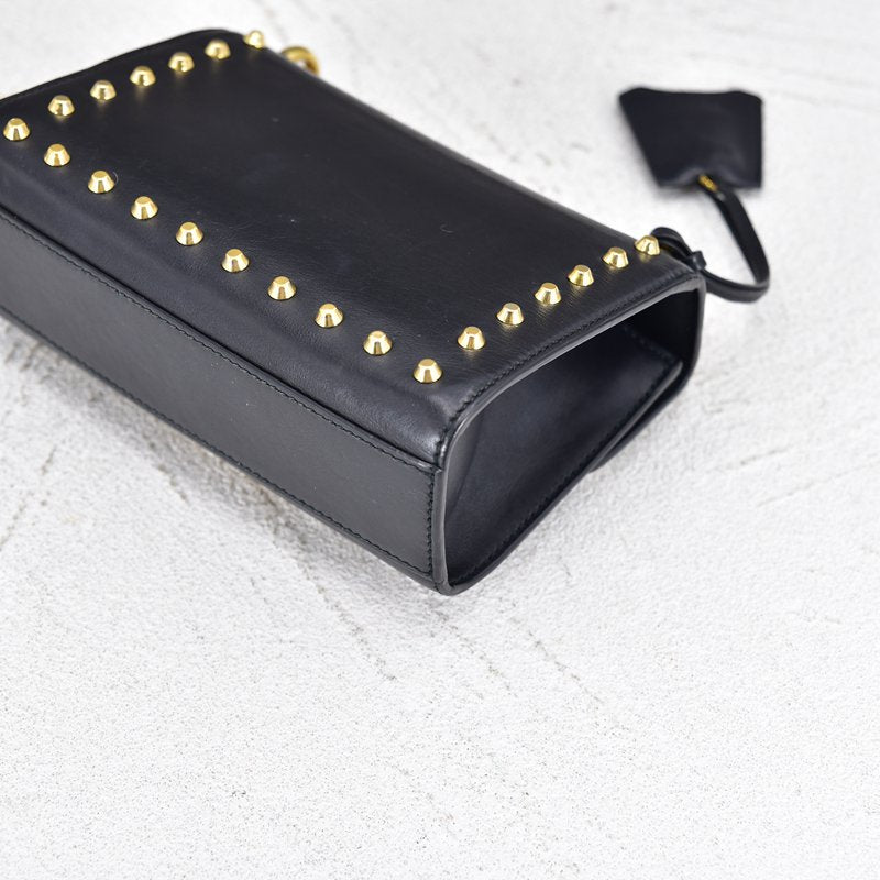 Studded Leather Small Padlock Crossbody Bag 432132