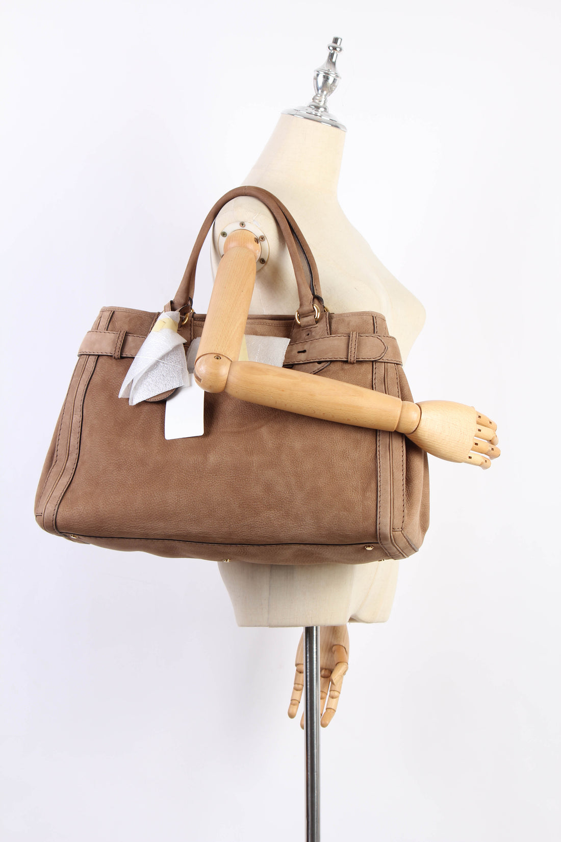 Suede Leather Running Tote Bag 247179