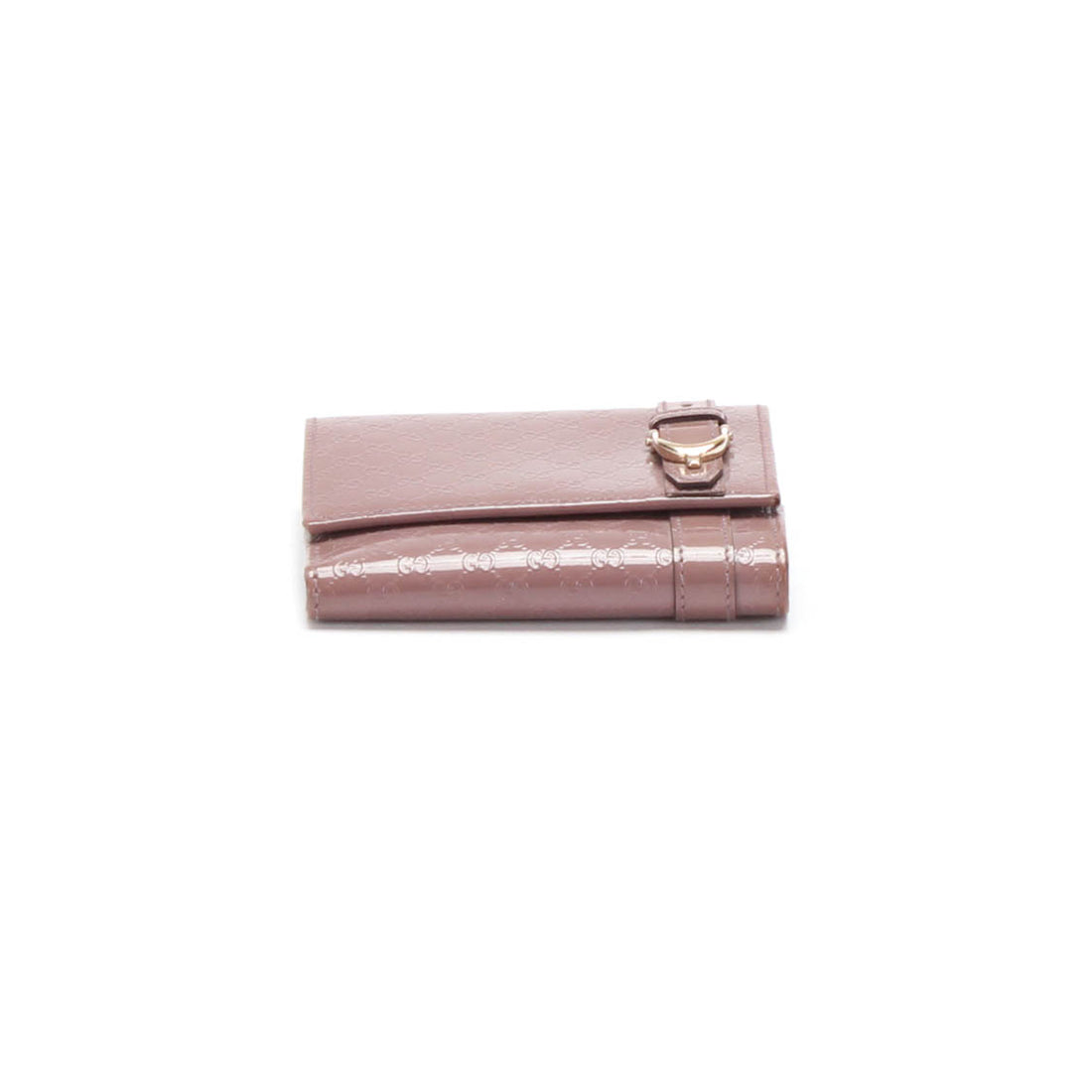 Microguccissima Patent Flap Wallet