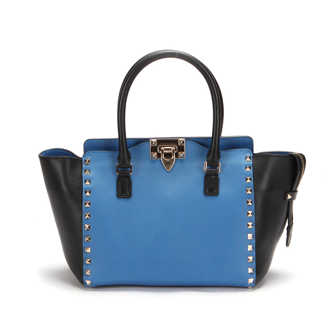 Rockstud Leather Tote Bag