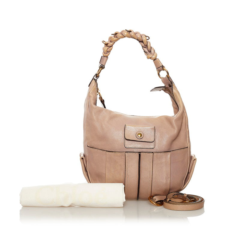 Heloise Leather Hobo Bag