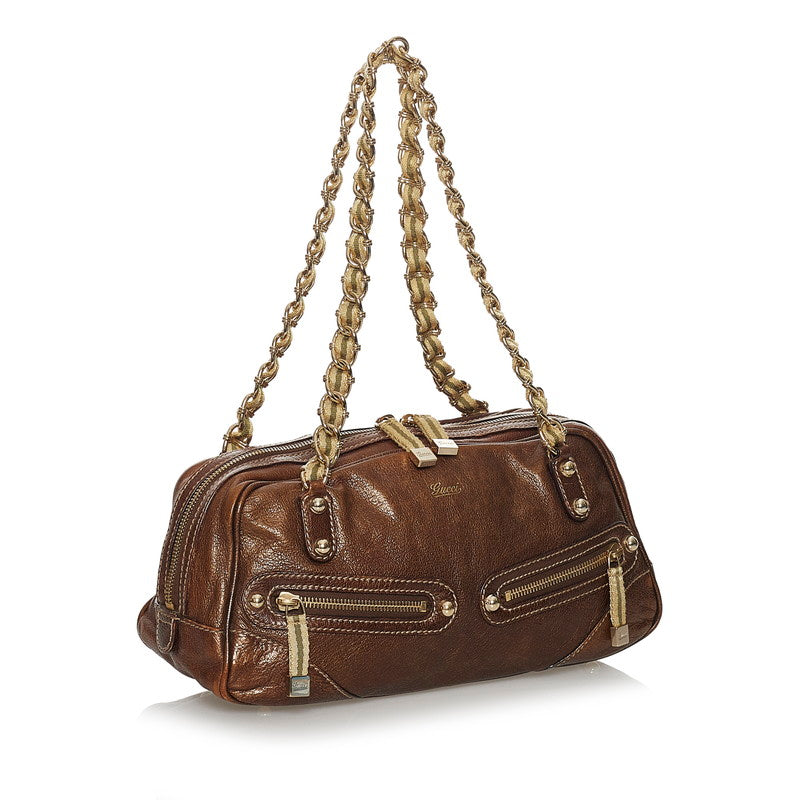 Capri Chain Zip Shoulder Bag 152462
