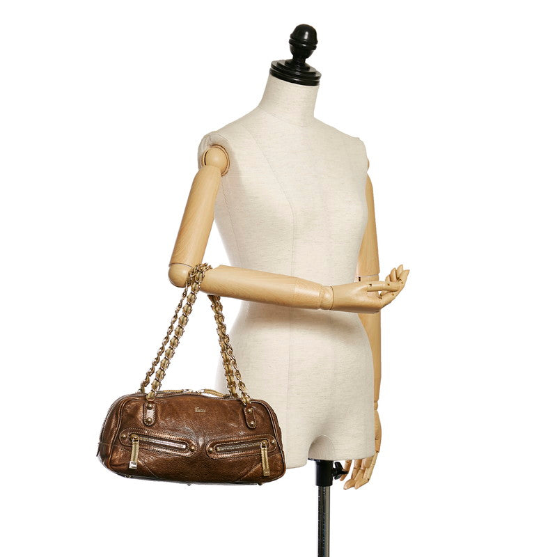 Capri Chain Zip Shoulder Bag 152462