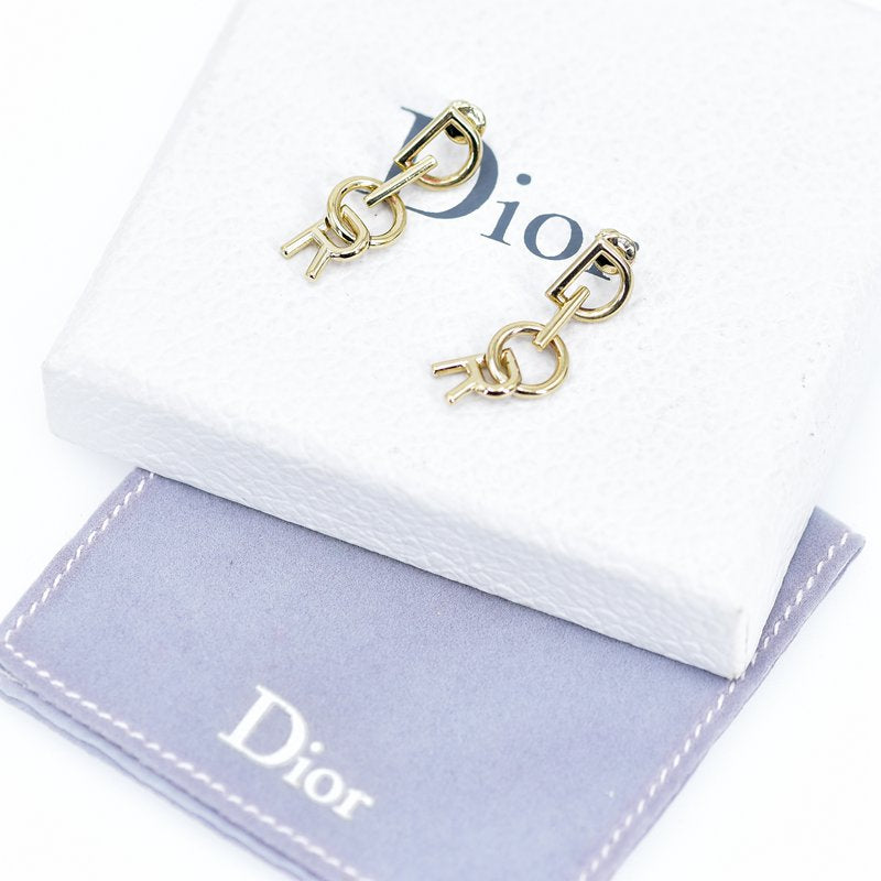 Dior Logo Drap Earrings