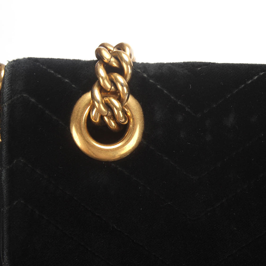 Small GG Marmont Velvet Matelasse Shoulder Bag 448497