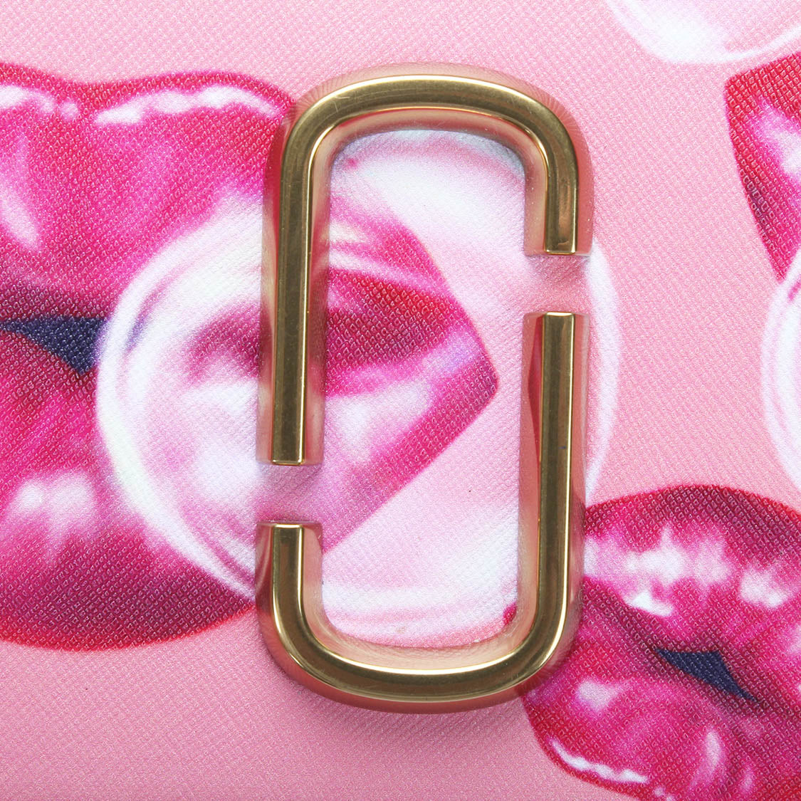Printed Lips Snapshot Camera Bag