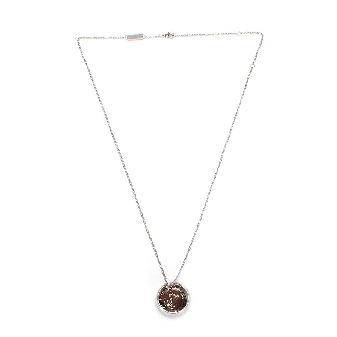 Louis Vuitton Monogram Charms Pendant Necklace M62485 Metal Necklace M62485 in Excellent condition