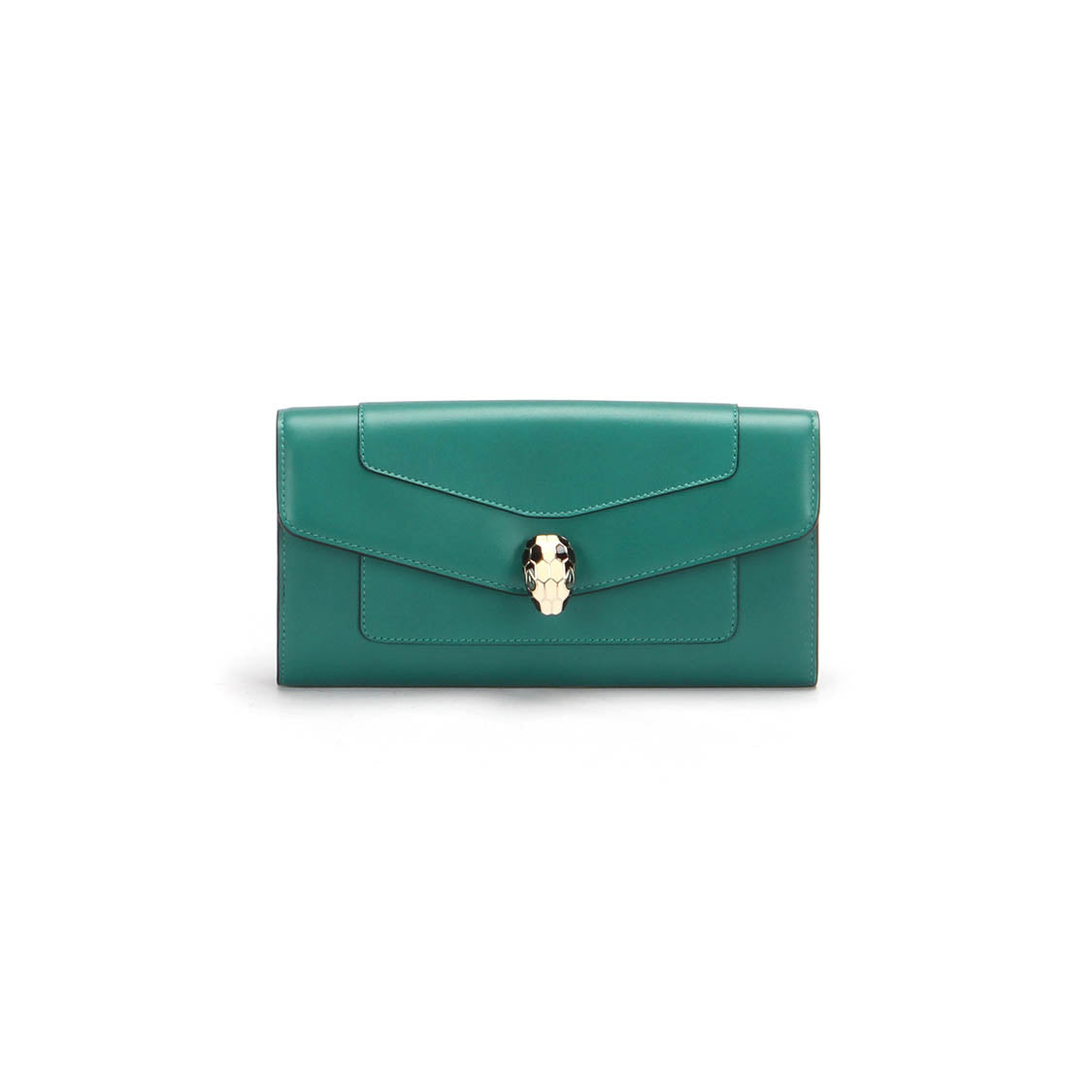 Serpenti Forever Leather Long Wallet