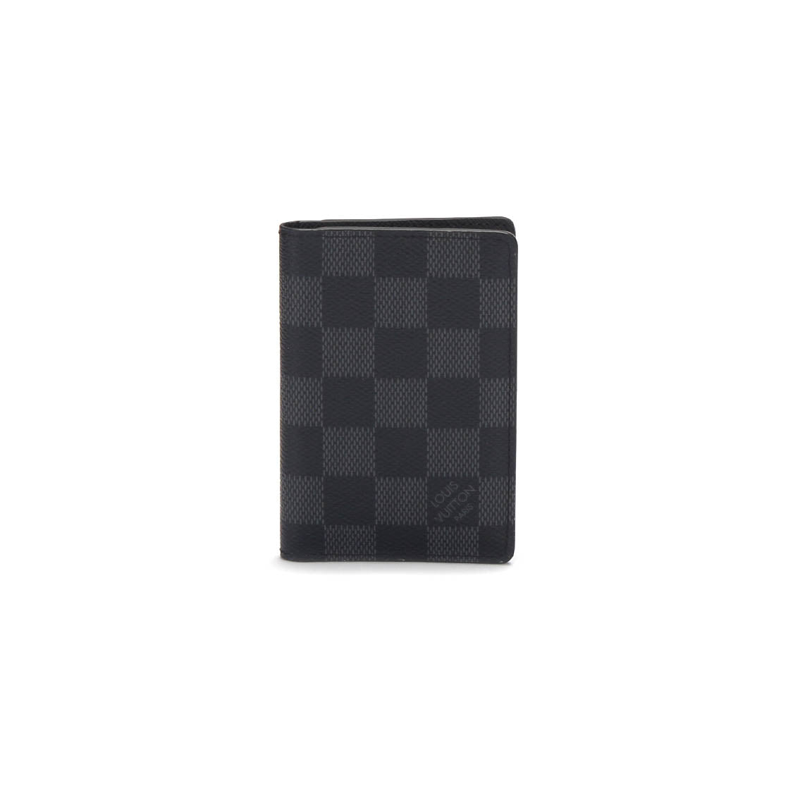 Louis Vuitton Damier Graphite Pocket Organizer Canvas Short Wallet in Excellent condition