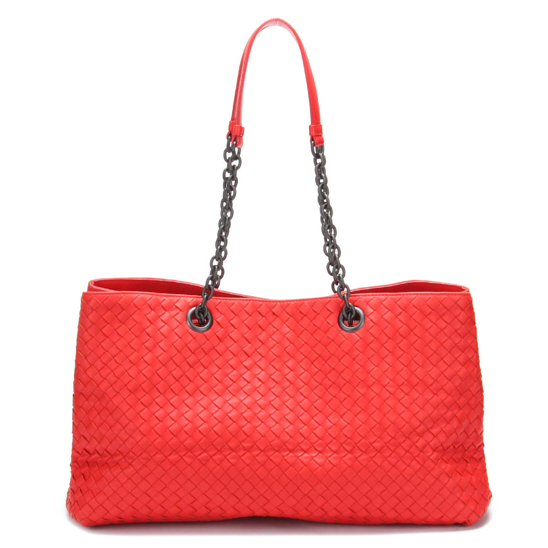 Intrecciato Double Chain Tote Bag