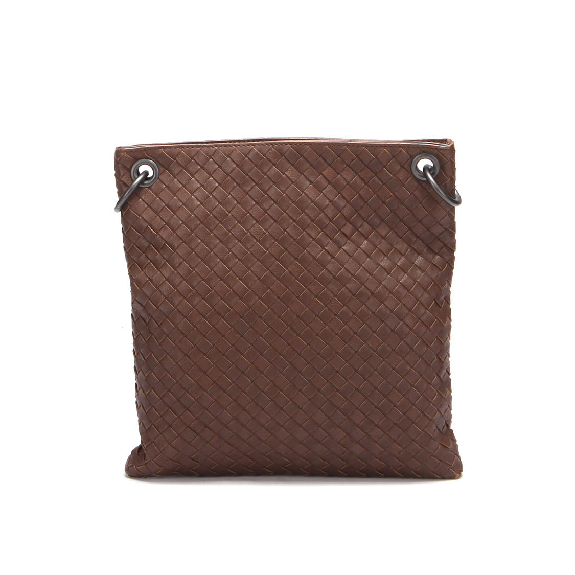 Intercciato Leather Crossbody Bag