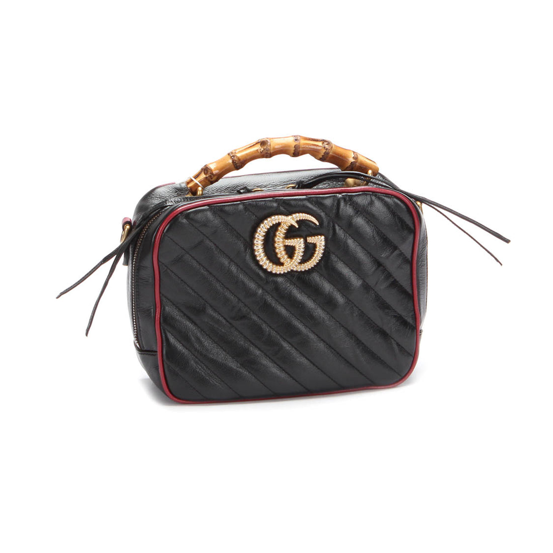 GG Marmont Bamboo Leather Shoulder Bag 602270