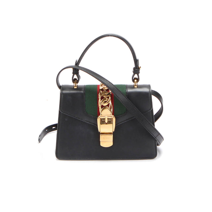 Mini Sylvie Leather Shoulder Bag 470270